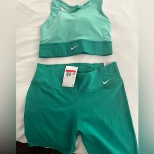 NWT Nike shorts and sports bra set